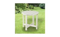 Slickblue Single Layer Round Hdpe Side Table
