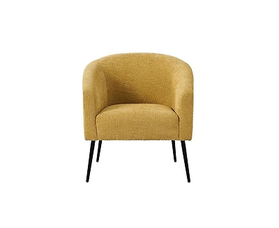 Hal Modern Boucle Armchair with Metal Leg