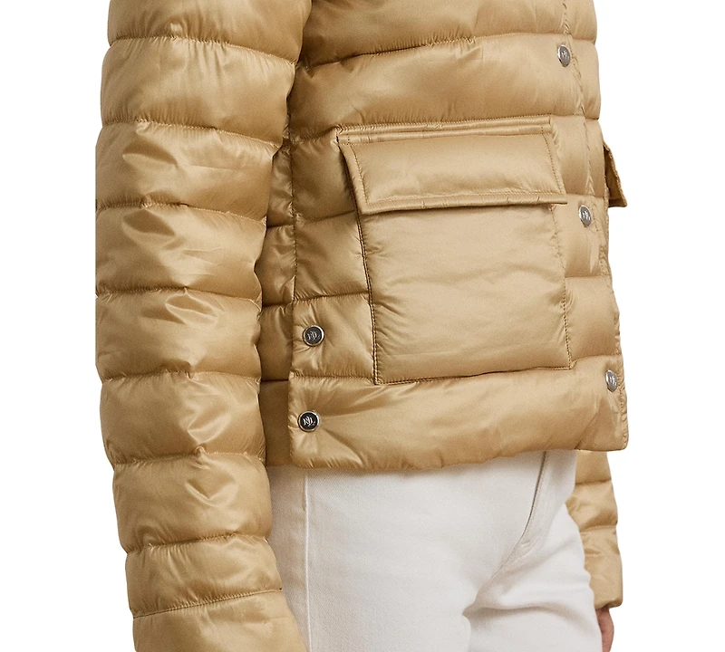 Lauren Ralph Lauren Women's Snap-Front Stand-Collar Packable Coat