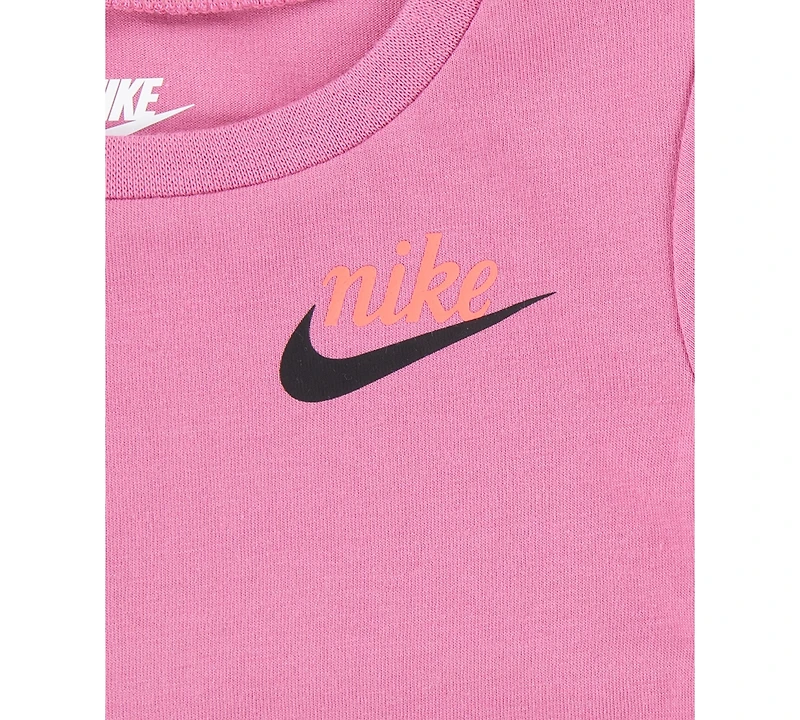 Nike Baby Girls New Impressions T-Shirt & Mesh Shorts, 2 Piece Set