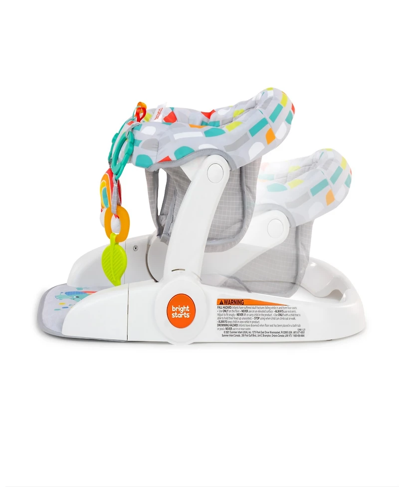 Bright Starts Baby Purple Paradise Learn-to-Sit 2-Position Floor Seat