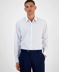 Club Room Men's Long Sleeve Button-Front Micro Check Dress Shirt, Exclusively at Macy's