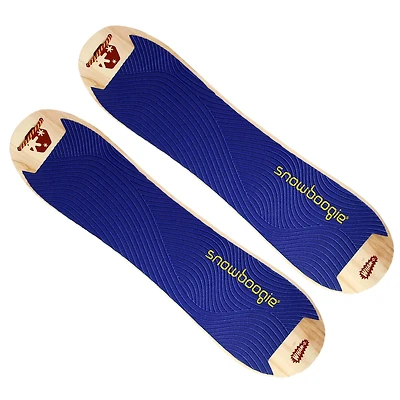 42" Wooden Kids Snowboard, Single Rider Woody Snowboard with Heavy-Duty Tow Leash, Blue