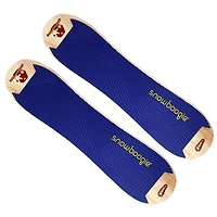 42" Wooden Kids Snowboard, Single Rider Woody Snowboard with Heavy-Duty Tow Leash, Blue