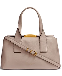 Donna Karan New York Amagansett Soft-Rolled Leather Satchel with Sculpted Magnet Closure