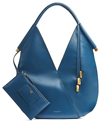 Donna Karan New York Baldwin Large Shoulder with Leather Wrapped Rounded Handle