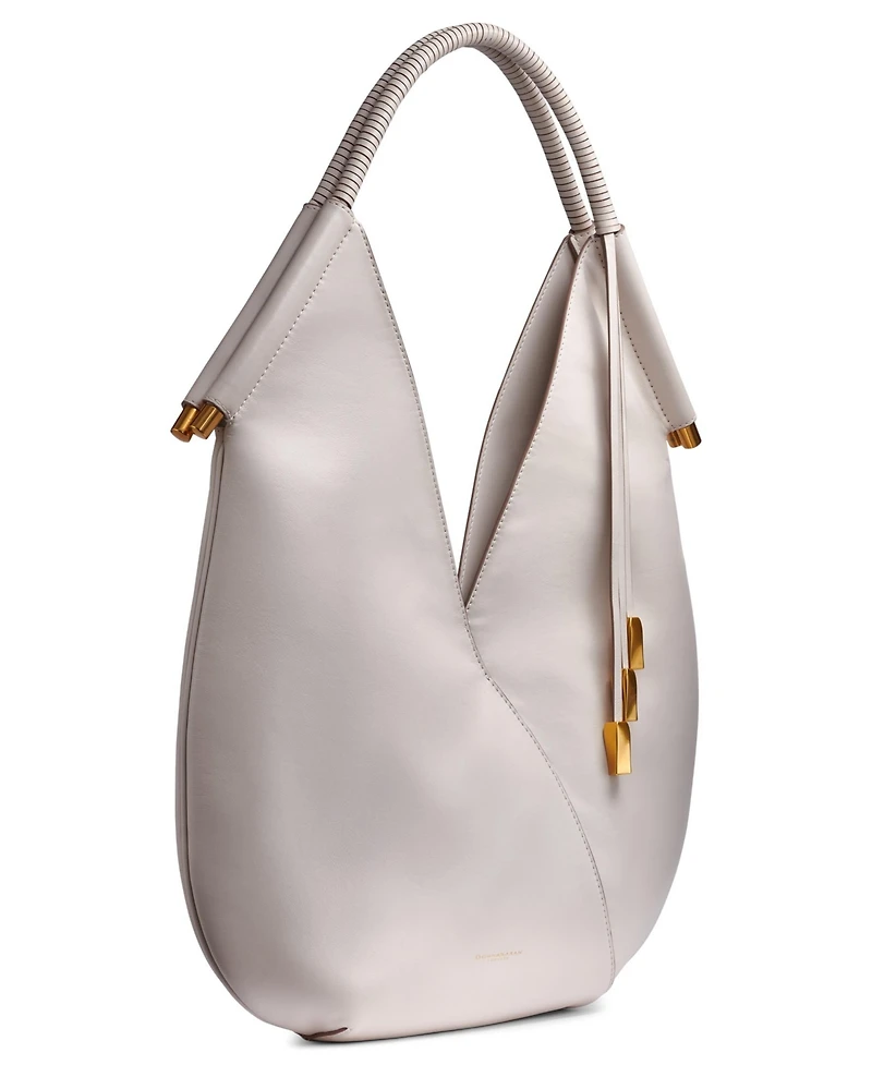 Donna Karan New York Baldwin Large Shoulder with Leather Wrapped Rounded Handle