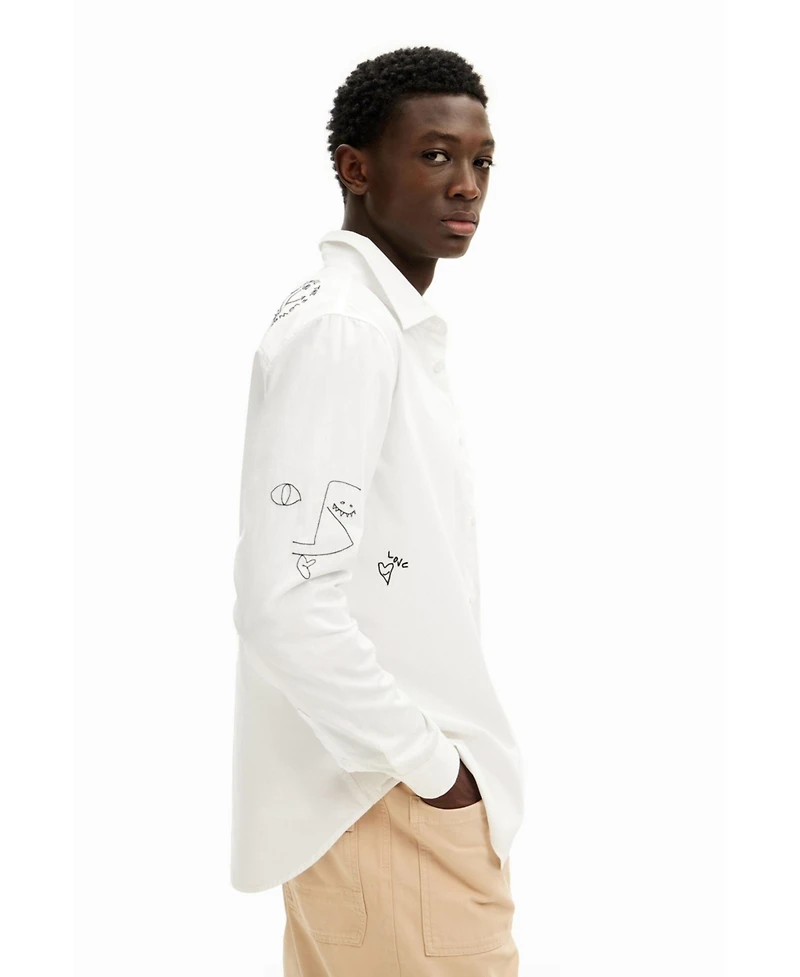 Desigual Men's Embroidered details shirt