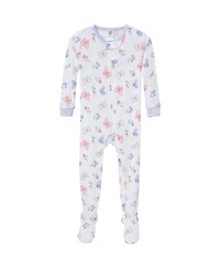 Gerber Baby Girls Snug Fit Footed Pajamas, 2-Pack, Butterflies