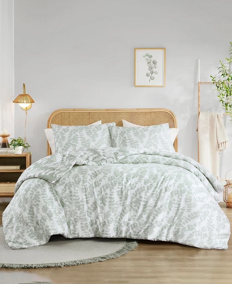 510 Design Aria Floral Print Reversible 2-Pc. Comforter Set, Twin/Twin Xl