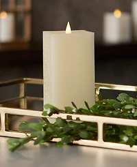 Seasonal Classic Motion Flameless Square Candle, 3x7