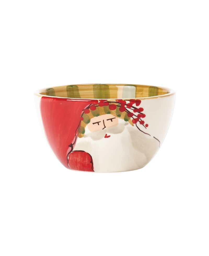Vietri Old St. Nick Assorted Cereal Bowls, Set of 4