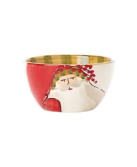 Vietri Old St. Nick Assorted Cereal Bowls, Set of 4