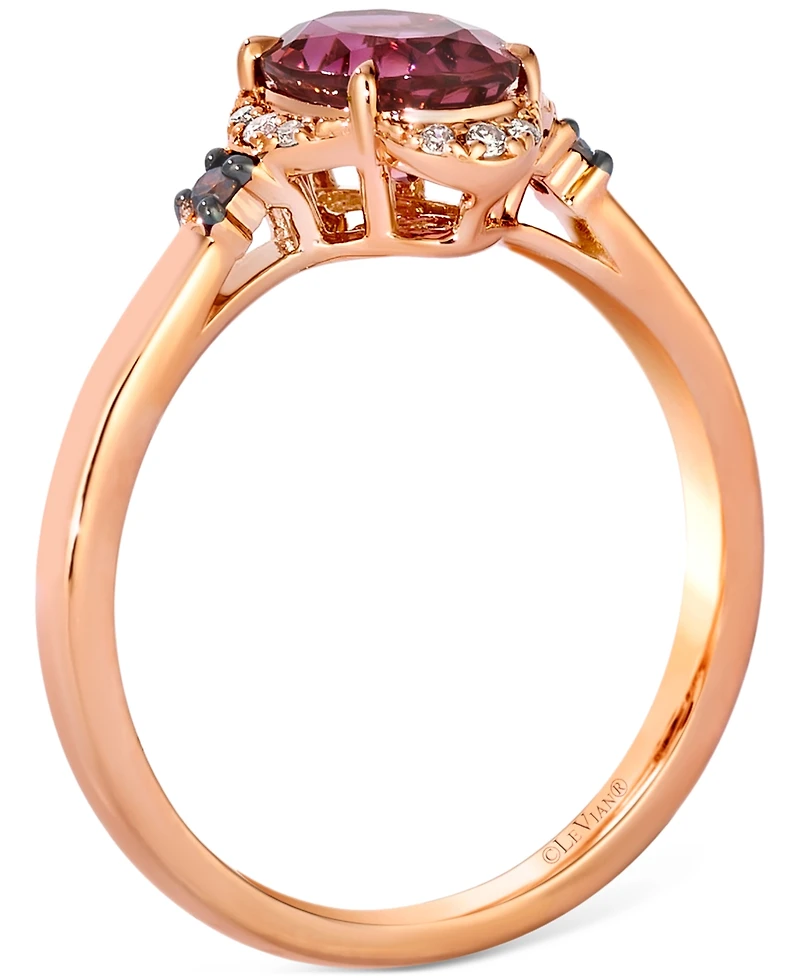 Le Vian Passion Fruit Tourmaline (1-1/20 ct. t.w.) & Diamond (3/8 ct. t.w.) Ring in 14k Rose Gold