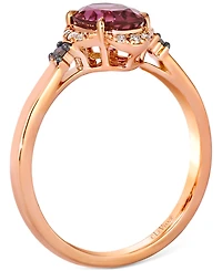 Le Vian Passion Fruit Tourmaline (1-1/20 ct. t.w.) & Diamond (3/8 ct. t.w.) Ring in 14k Rose Gold