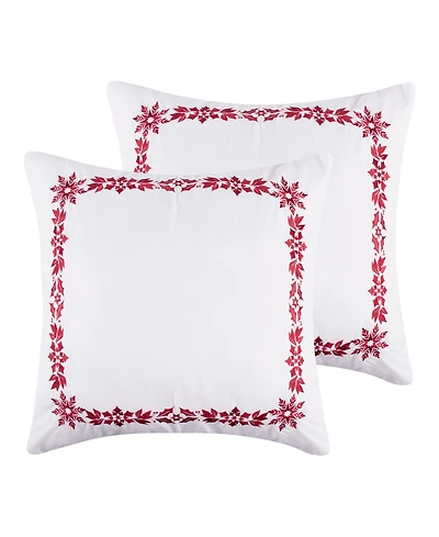 Levtex Holly Thistle 2-Pc. Sham Set, European