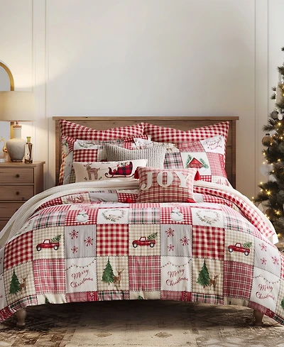 Levtex Home for Christmas Reversible 3-Pc. Duvet Cover Set, King