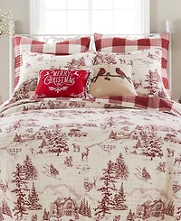 Levtex Winter Sleigh Ride Reversible 3-Pc. Quilt Set, Full/Queen