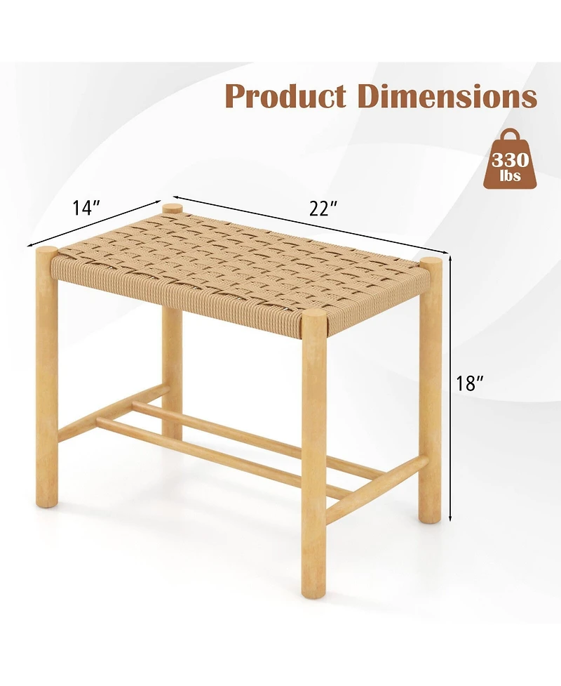 Sugift 18 Inch Dining Stool Set of 2
