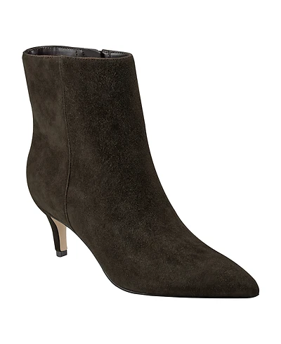 Marc Fisher Women's Glorry Pointy Toe Kitten Heel Booties