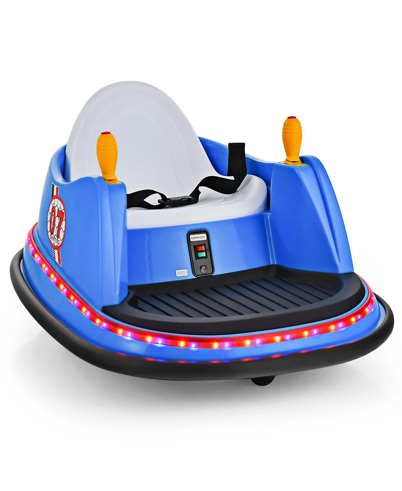 Sugift 12V Kids Ride On Bumper Car 360-Degree Spin Race Toy with Remote Control