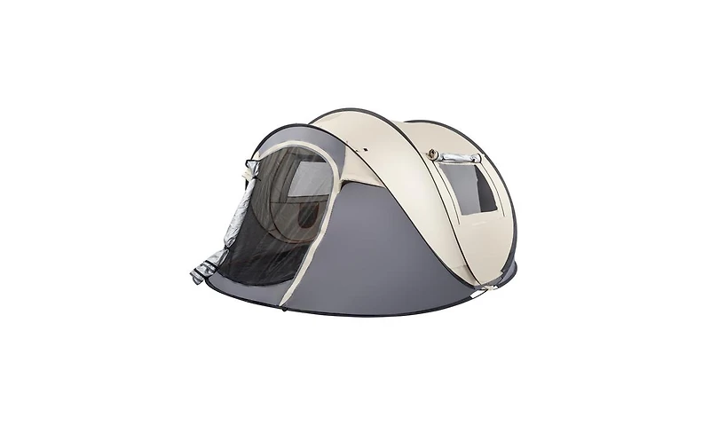 Slickblue 4-Person Pop Up Camping Tent, Easy Setup for Hiking, Fishing, Beach & Outdoor Adventures