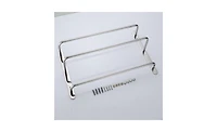Three-Tier Towel Bar Rack – Sleek Hand-Polished Wall Mount for Bathroom or Kitchen