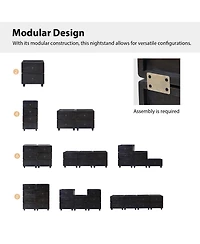Hulala Home Scipione Transitional 2 - Drawer Nightstand with Multiple Configurations