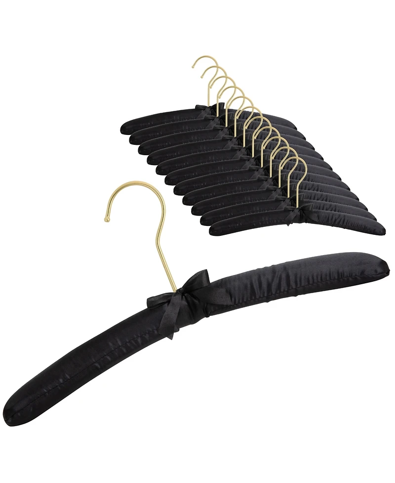 Florida Brands Padded Clothing Fabric Hangers for Women Set of 12