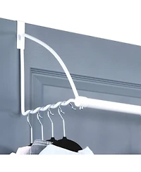 Florida Brands Over The Door Hanger Expandable Rod for Clothes, Towels.