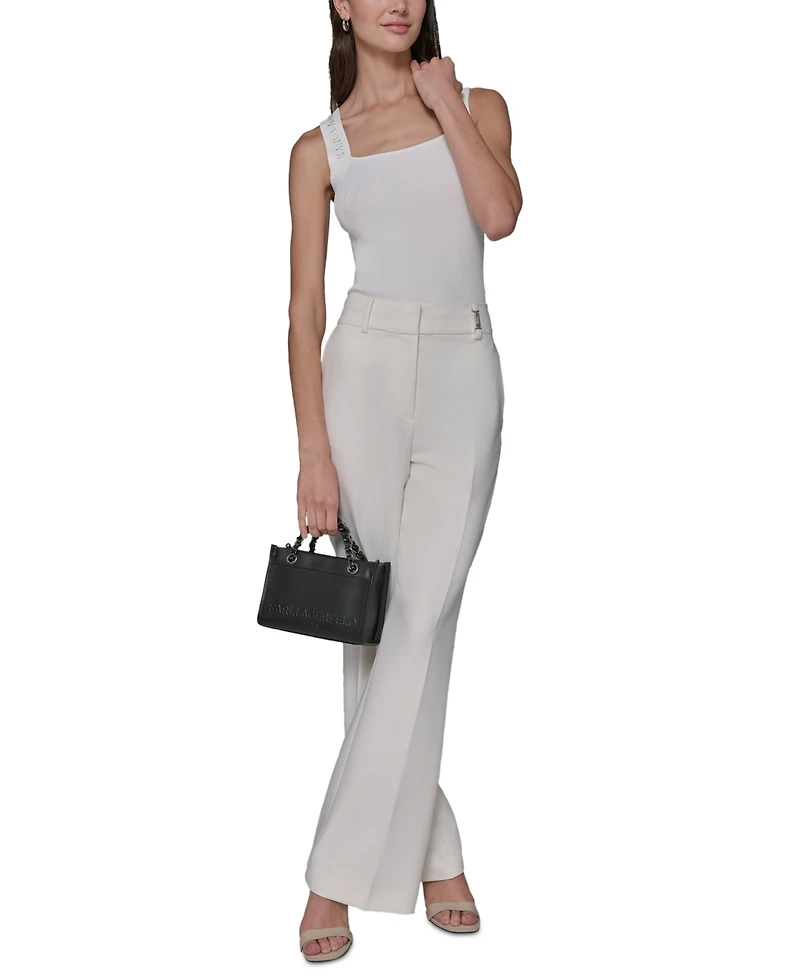 Karl Lagerfeld Paris Savoie Leather Crossbody