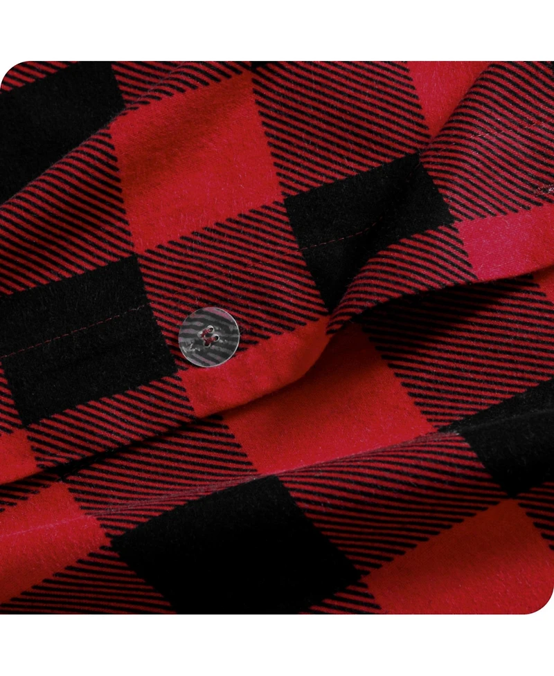 Bare Home Cotton Flannel King/California King Duvet Cover Set