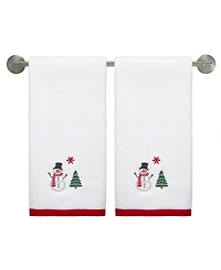 Avanti Winter Snowman Cotton Hand Towel, 28" x 16"