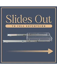 Florida Brands Pull Out Cabinet Organizer with Chrome Finish x 21 In