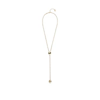 UNOde50 18K Gold Plated Metal Alloy Necklace with Height-Adjustable Chain
