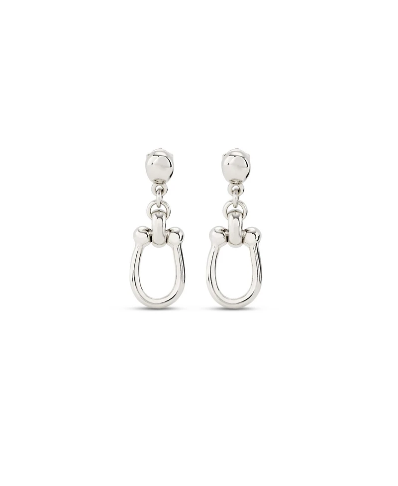 UNOde50 18k Gold-Plated and Silver Metal Alloy Medium Link Earrings