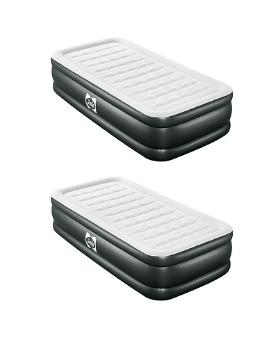 Sealy Baby Sealy Tritech 18 Inch Air Mattress Bed 2 Person with Built In Ac Pump (2 Pack)