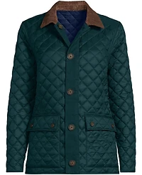 Lands' End Plus Size Reversible Barn Quilted Insulated Jacket