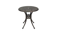 Slickblue Circular Diamond Top Courtyard Cast Aluminum Table – Bronze Finish