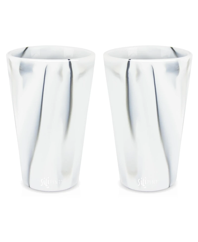 Pint Glasses: 2 pk - Mountain Marble