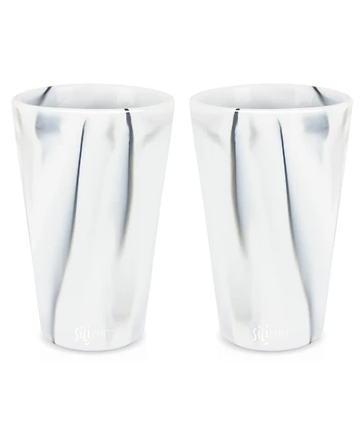 Pint Glasses: 2 pk - Mountain Marble