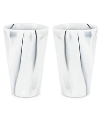 Pint Glasses: 2 pk - Mountain Marble