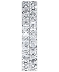 Diamond Double Row Eternity Ring (3 ct. t.w.) Platinum, 14k White Gold, or Rose Created for Macy's