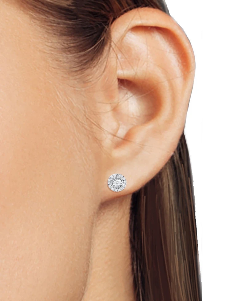 Forever Grown Diamonds 2-Pc. Set Lab-Grown Diamond Pendant Necklace & Matching Stud Earrings (1/2 ct. t.w.) Sterling Silver or 14K Gold-Plated Ster
