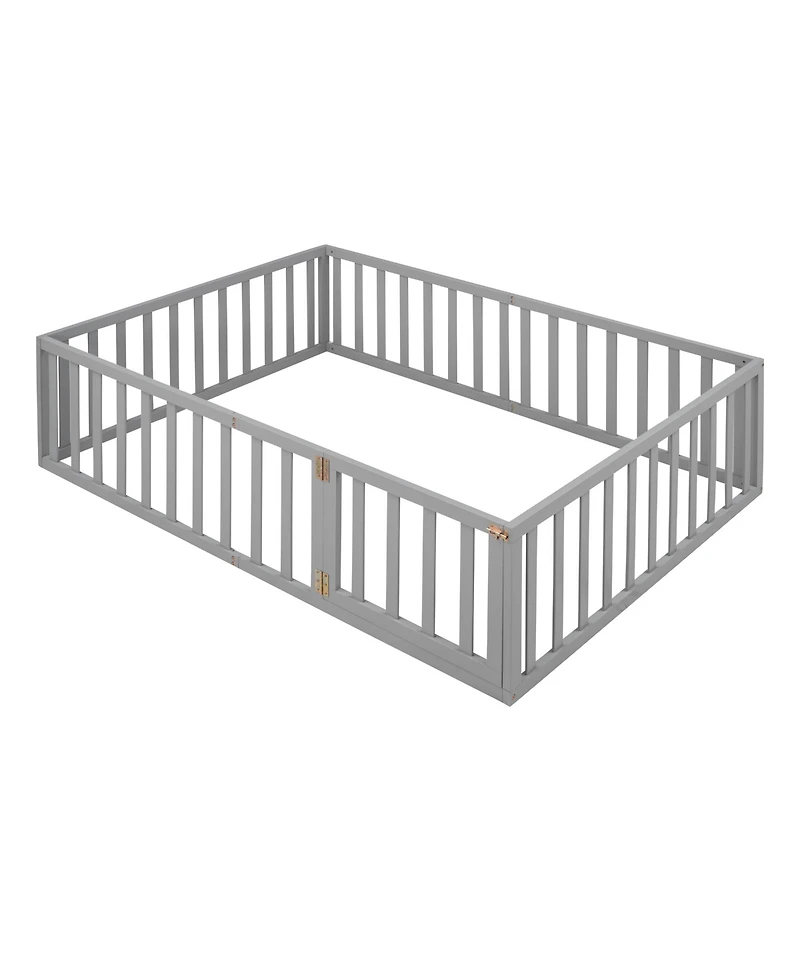 Streamdale Full Wood Daybed Frame With Fence