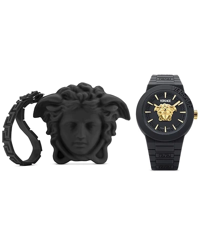 Versace Men's Swiss V-Pop Silicone Strap Watch 43mm