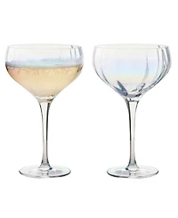 Anton Studio Designs Palazzo Champagne Coupes, Set of 2