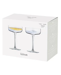 Anton Studio Designs Wave Champagne Coupes, Set of 2