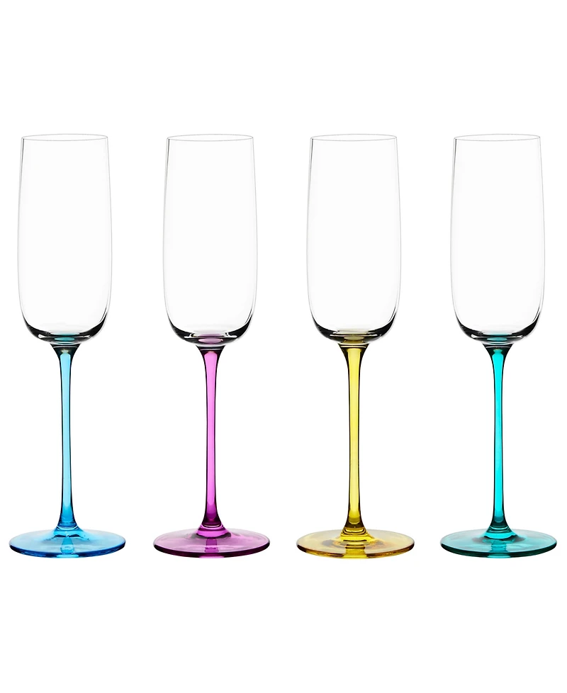 Anton Studio Designs Gala Champagne Flutes, Set of 4