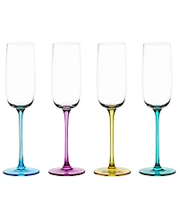 Anton Studio Designs Gala Champagne Flutes, Set of 4